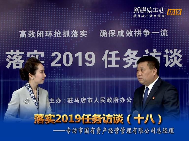 落實2019任務訪談--市國有資產經營管理有限公司總經理姚紅衛